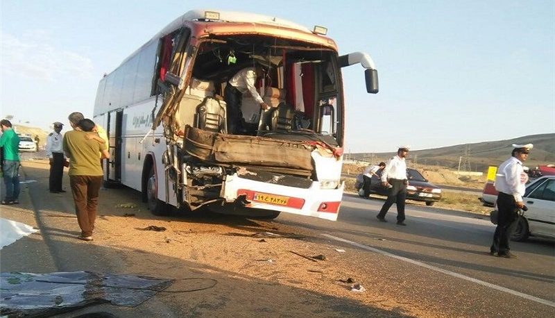 تصادف اتوبوس زائران ایرانی 19 مصدوم بر جای گذاشت