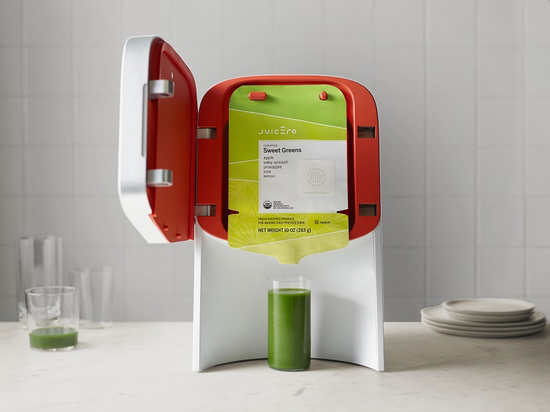 Juicero Press Open Door with Pack