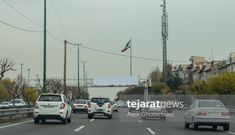 بیلبوردهای خالی شهر تهران