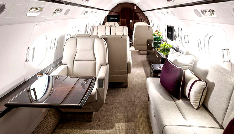 Gulfstream G550 interior