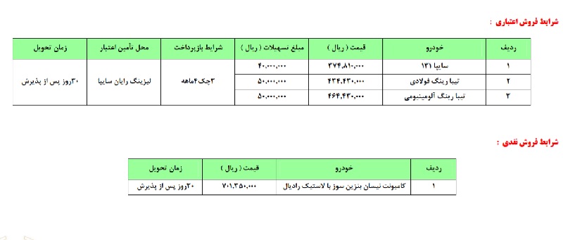 فروش سایپا