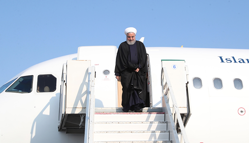 روحانی وارد اردبیل شد (گزارش تصویری)
