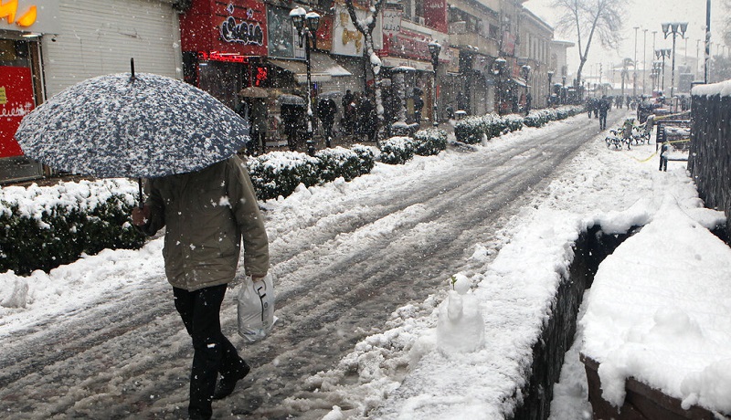 بارش شدید برف در تهران