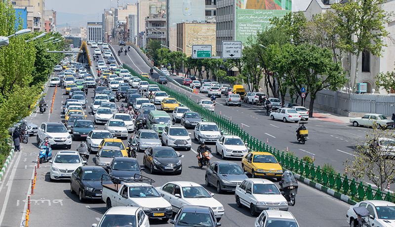 ترافیک عجیب تهران در روز شنبه (گزارش تصویری)