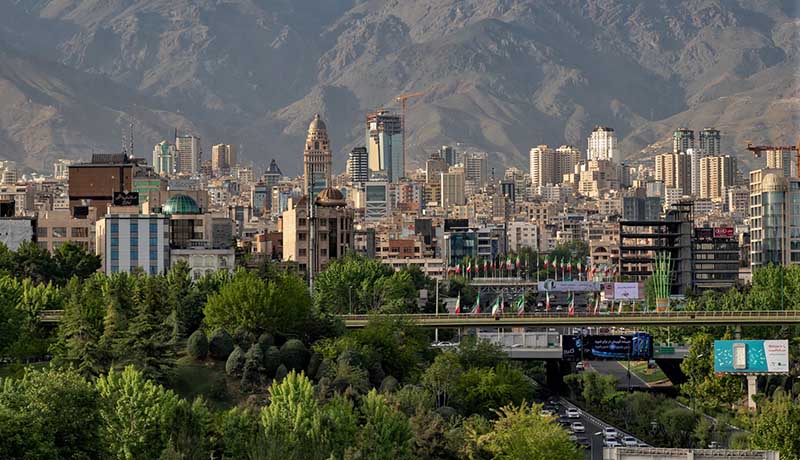 North of Tehran Skyline view