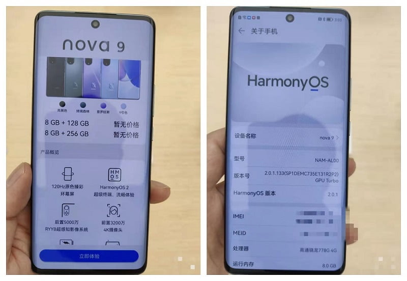 h0lv11 Huawei nova 9 3