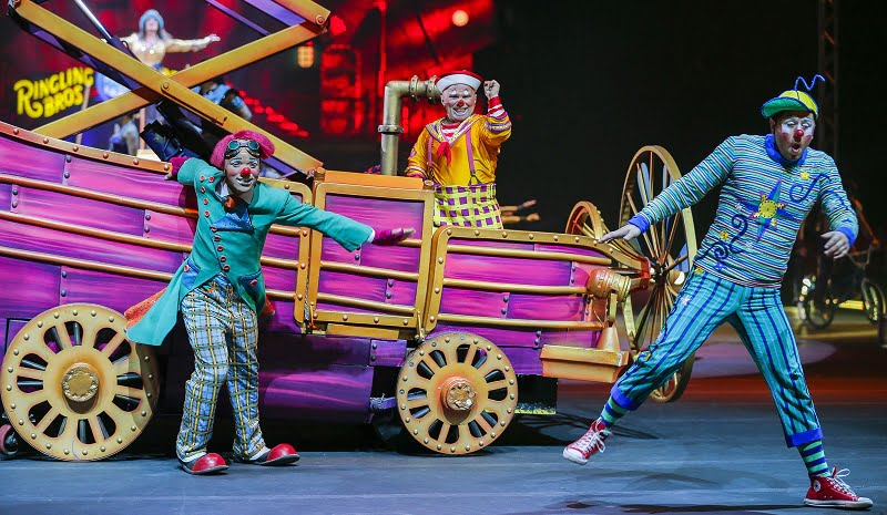 Clowns tour Ringling Bros Barnum Atlanta 2017