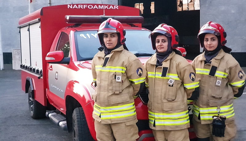 استخدام آتش‌نشان زن در پایتخت