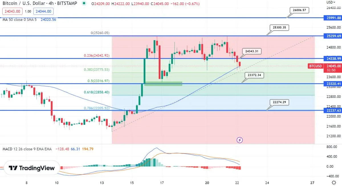 نمودار بیت کوین