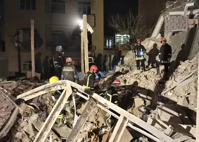 انفجار ساختمان در تبریز