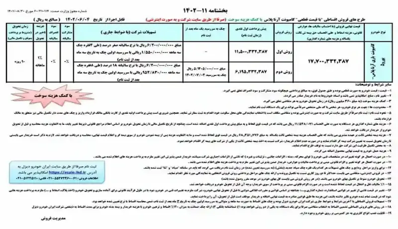 کامیونت آرنا پلاس