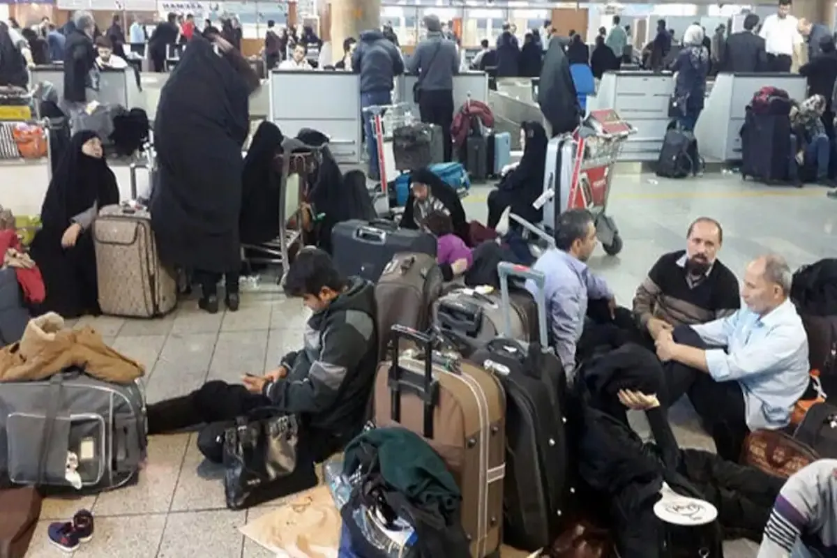 تاخیر 7 ساعته پرواز تهران مشهد