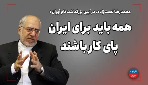 محمدرضا نعمت زاده: همه باید برای ایران پای کار باشند