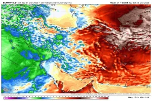 آغاز کاهش محسوس دمای هوا از امروز در کشور