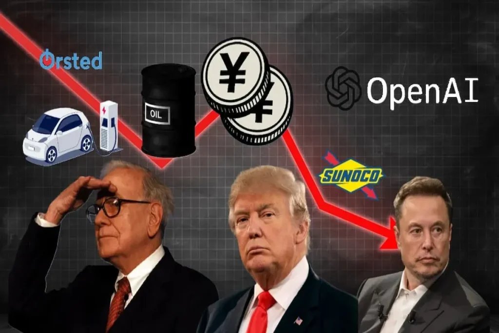 ترامپ + چین + وارن بافت + سونیکو + نفت + اوپن ای آی + اورستد + کسری تجاری