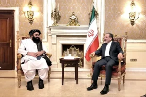 دیدار سرپرست وزارت خارجه افغانستان با عراقچی 