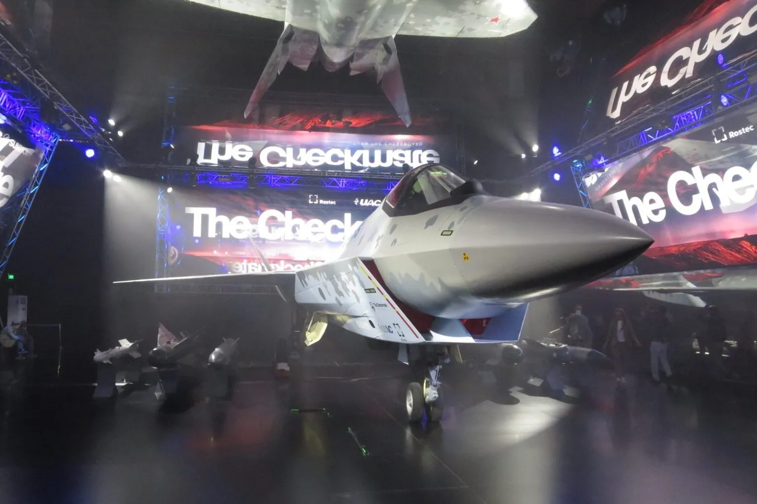 The Sukhoi Su 75 Checkmate light fighter jet presented at Dubai Airshow 1536x1023 1 ak9578