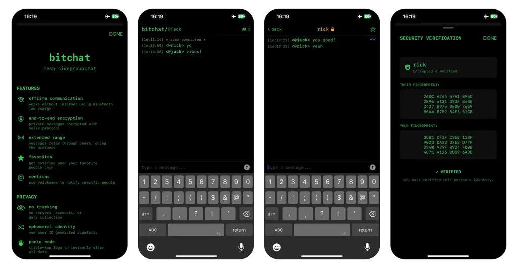 bitchat app store screenshots