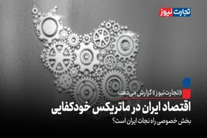 اقتصاد ایران در ماتریکس خودکفایی / بخش خصوصی راه‌ نجات ایران است ؟