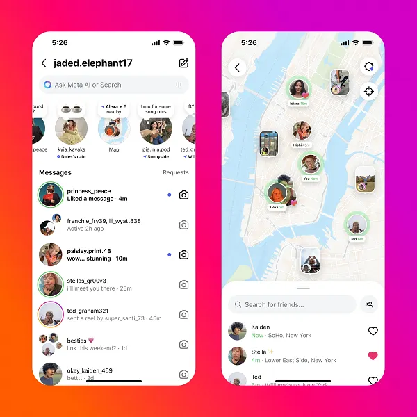 ig friends map