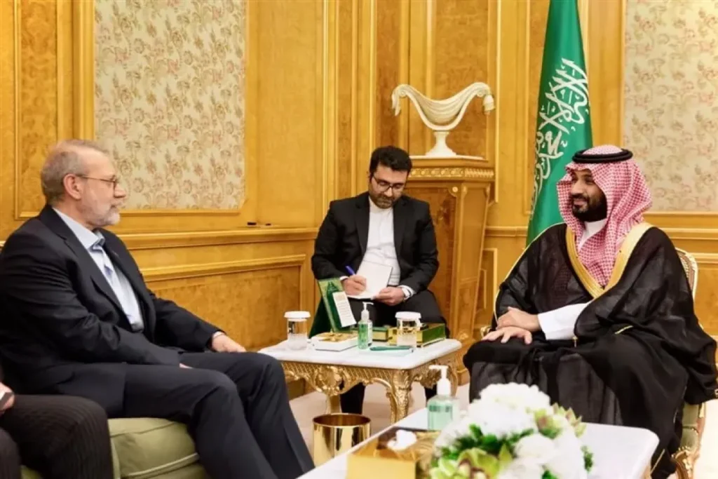 علی لاریجانی و بن سلمان