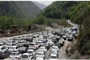 ترافیک سنگین در جاده کرج – چالوس / رانندگان احتیاط کنند