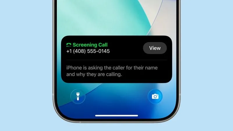 ios 26 phone app screening ak5033