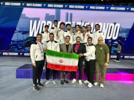 تیم ملی تکواندو مردان ایران نائب قهرمان جهان شد