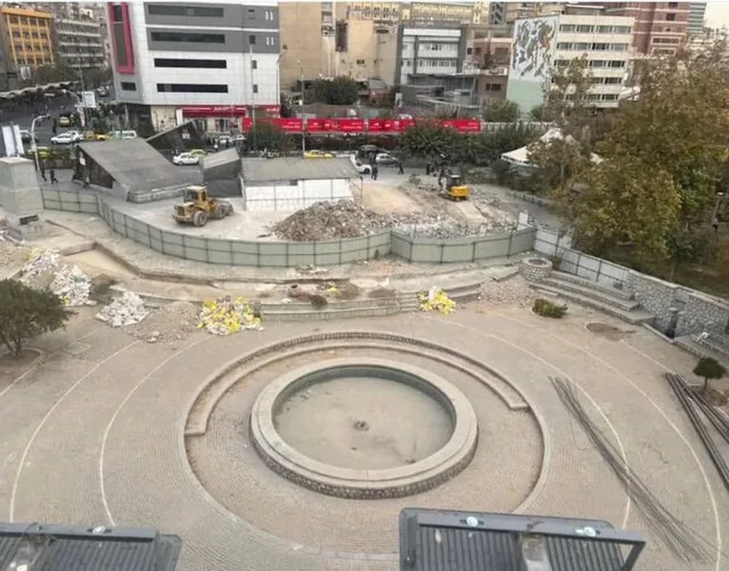 جانمایی مجسمه جدید در بوستان دانشجو