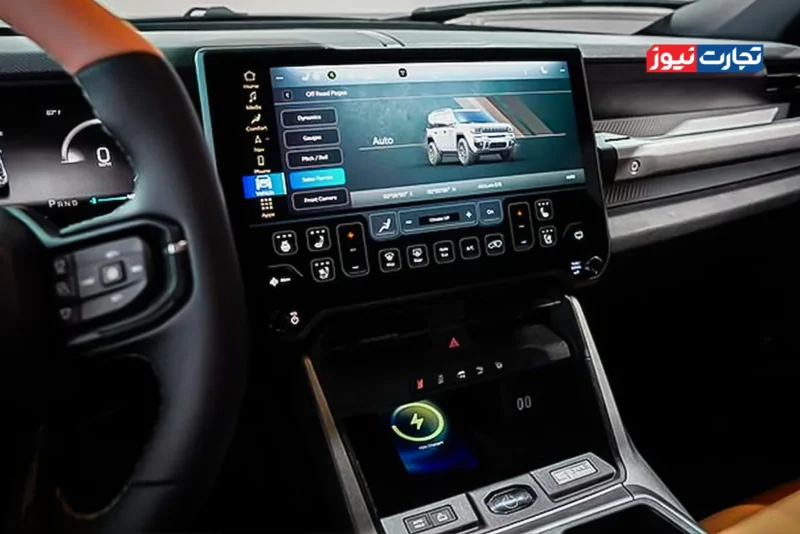 داخل کابین جیپ ریکان برقی