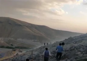 کنترل آتش‌سوزی جنگل الیت منوط به بارش باران