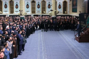 مراسم عزاداری شب شهادت حضرت فاطمةالزهرا(س) با حضور رهبرانقلاب