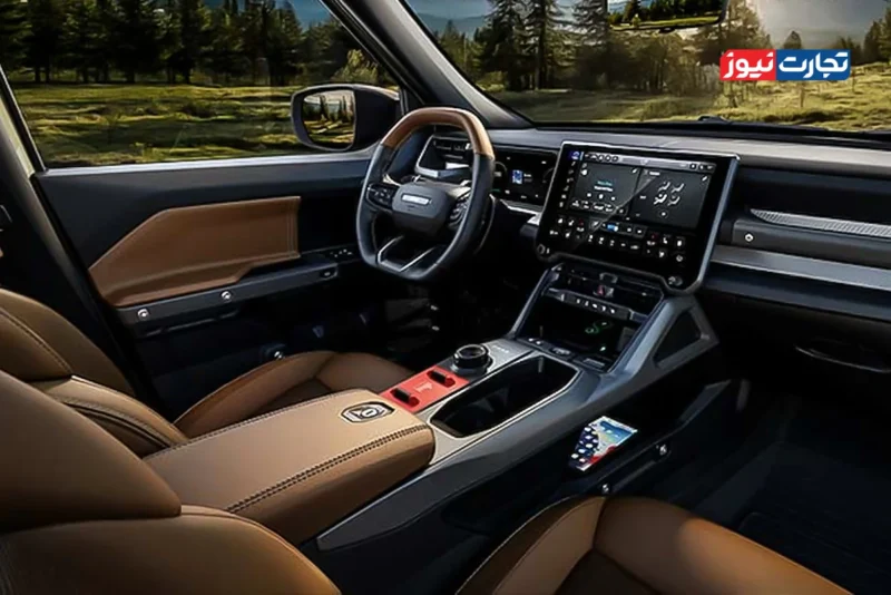 داخل کابین جیپ ریکان برقی