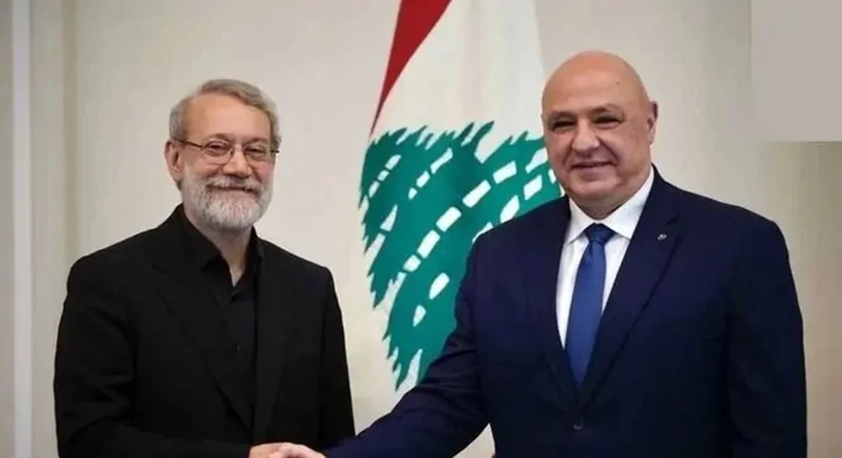 انتشار فایل کامل تصویری دیدار علی لاریجانی با رییس‌جمهور لبنان