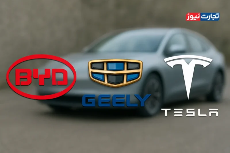 سهم بازار برترین خودروسازان برقی جهان