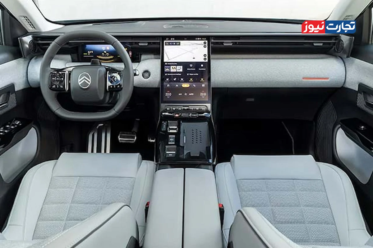 داخل کابین سیتروئن C5 ایرکراس برقی 1