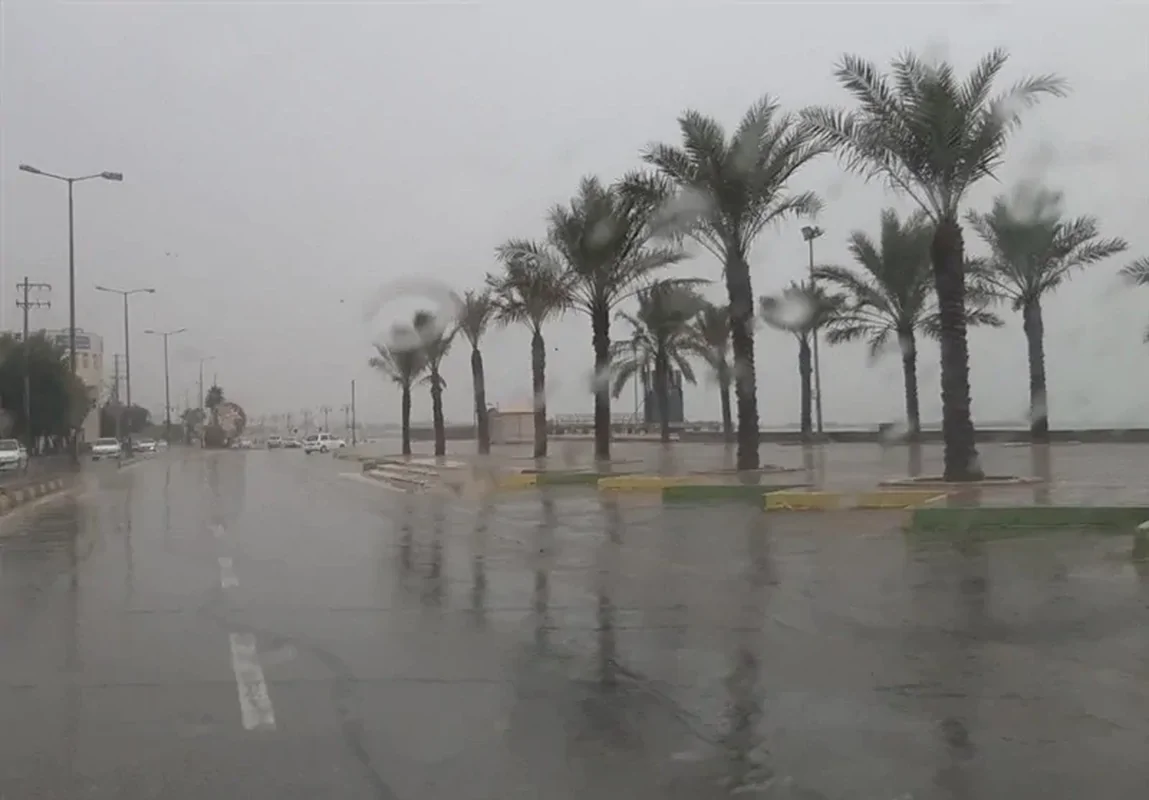 ثبت 60 میلیمتر بارش باران در شمال استان بوشهر