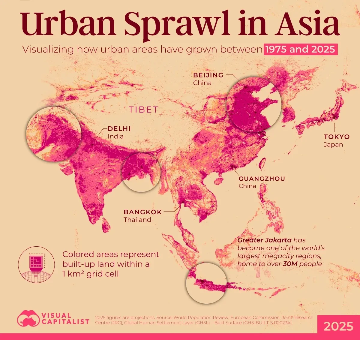 شهرنشینی طی ۵۰ سال گذشته چهره آسیا را دگرگون کرده است