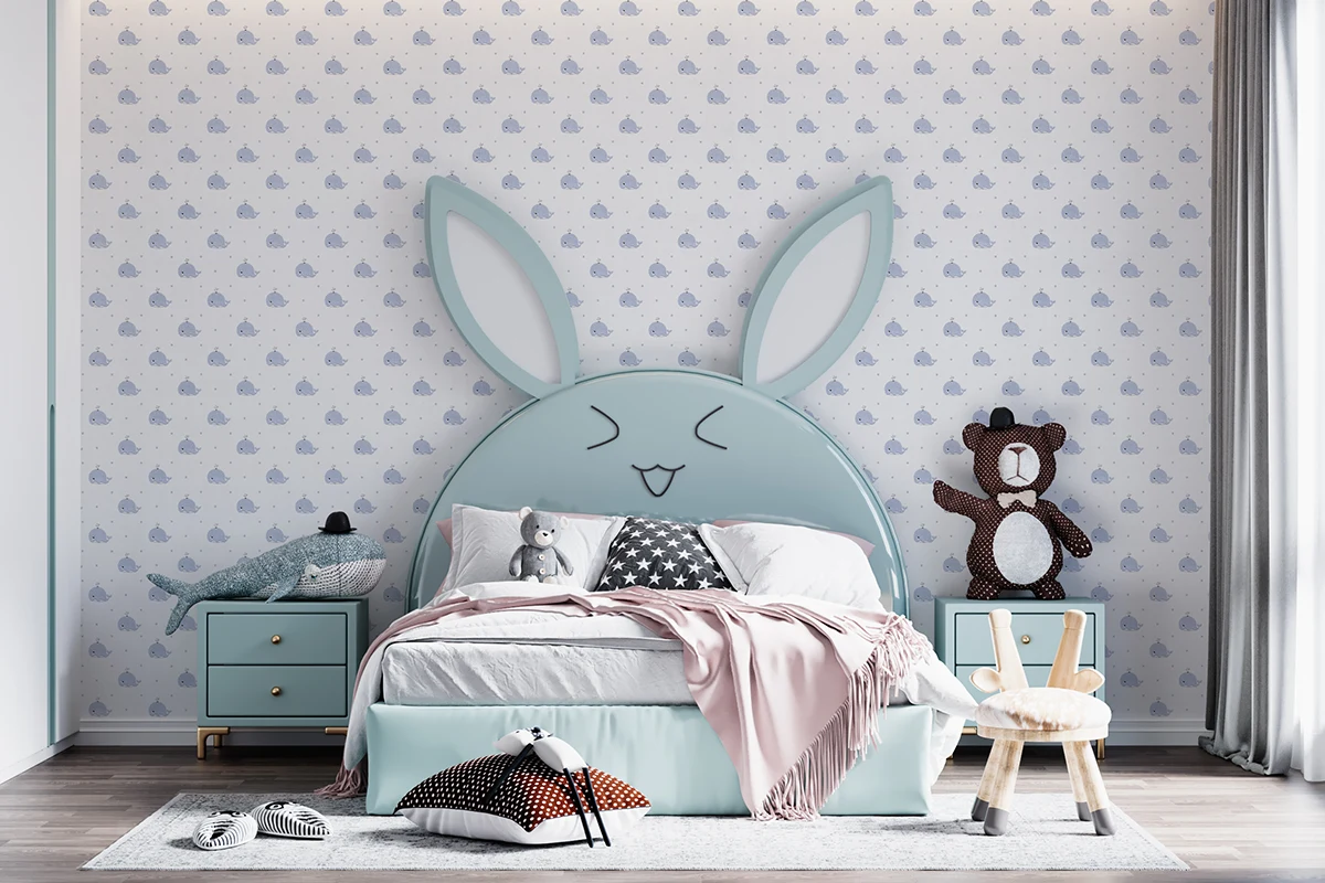 کاغذ دیواری کودک طرح دلفین