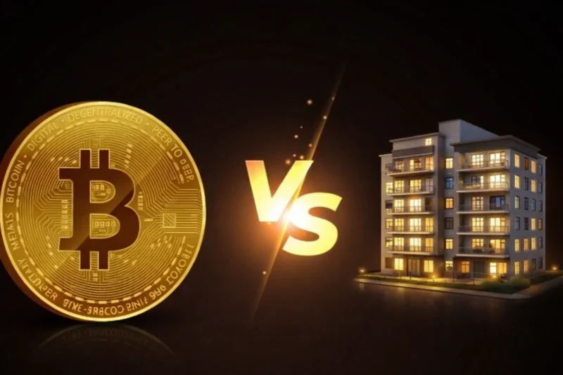 مقایسه بیت کوین و مسکن