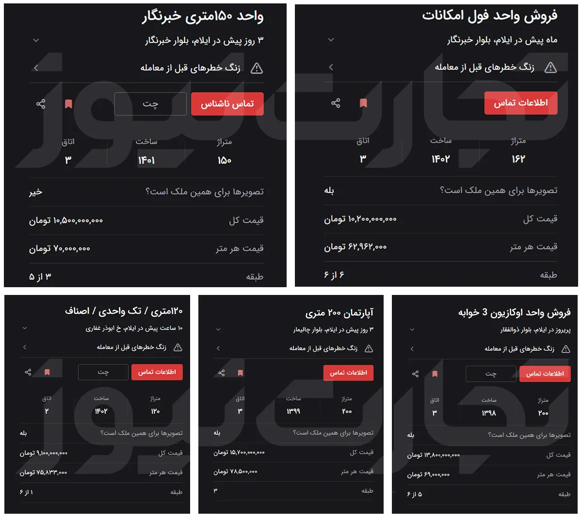 قیمت خانه در ایلام