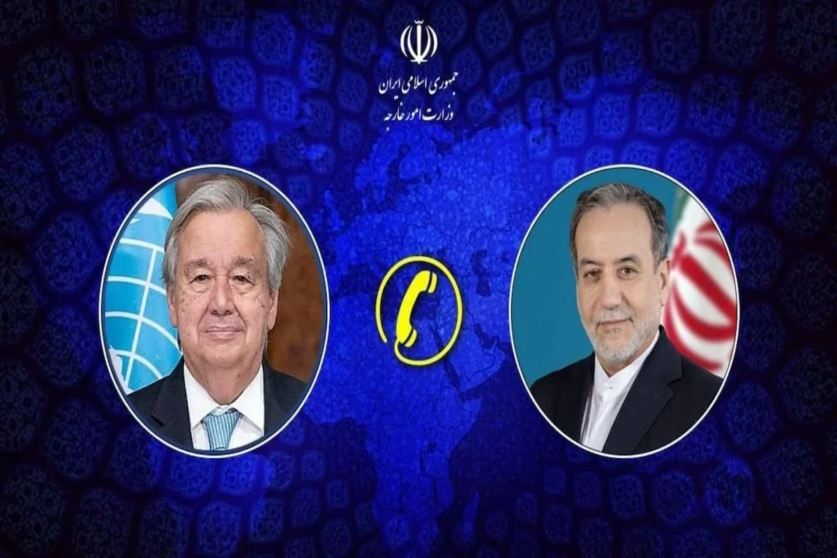 گفتگوی تلفنی وزیر امور خارجه و دبیرکل سازمان ملل متحد