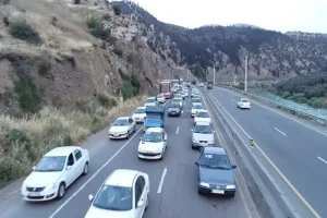 ترافیک نیمه سنگین در محورهای چالوس و هراز