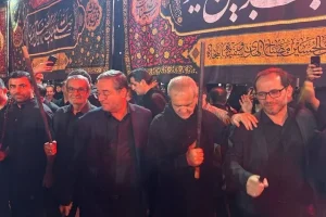 حضور پزشکیان در مراسم شام غریبان ارومیه