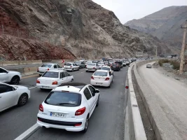 جاده چالوس بسته شد