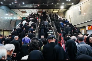 مترو تهران: 3 میلیون نفر تا ساعت 18 با مترو جابه‌جا شده‌اند