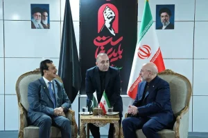 گفت‌وگوی رئیس مجلس ایران و رئیس مجلس سنای پاکستان