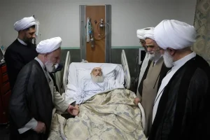 عیادت نمایندگان رهبرمعظم انقلاب از آیت‌الله نوری همدانی