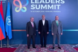 دیدار پزشکیان با نخست‌وزیر ارمنستان و دبیرکل سازمان ملل