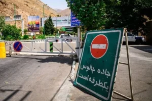 جاده چالوس یکطرفه شد